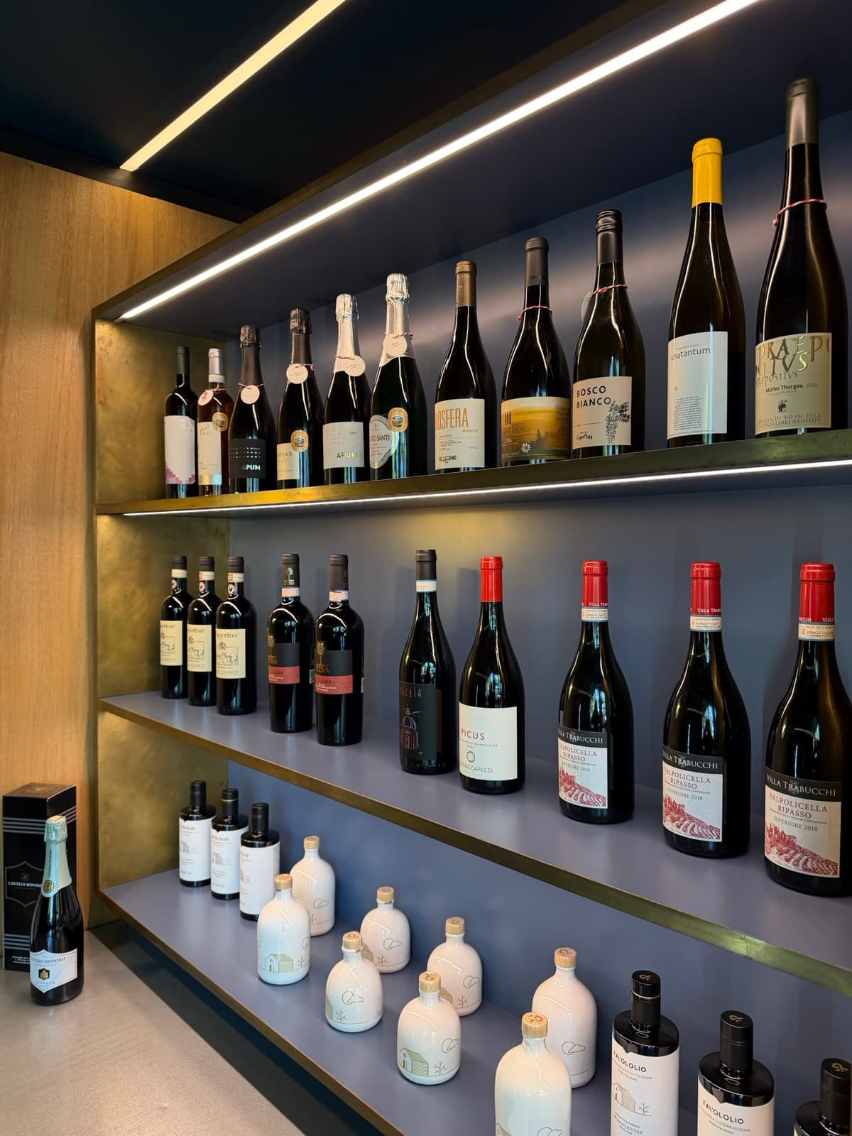 La parete dei vini di Bloom